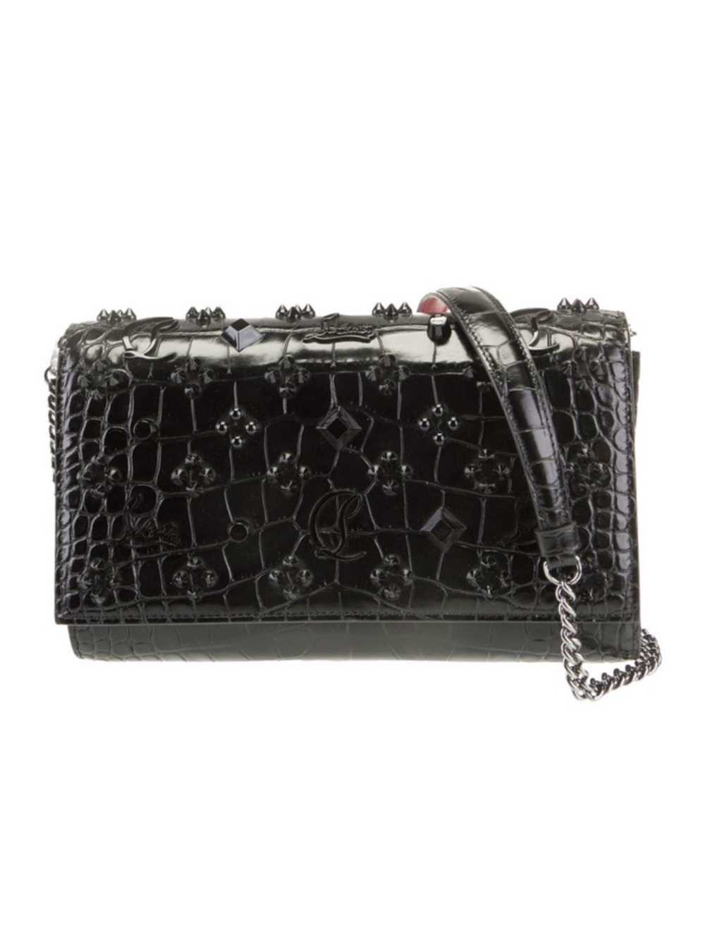 Paloma Clutch Ali Loubinthesky Christian Louboutin purse black